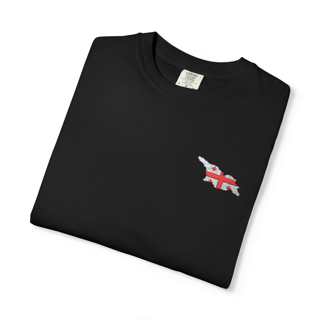 Georgian Flag Chest Pocket T‑Shirt