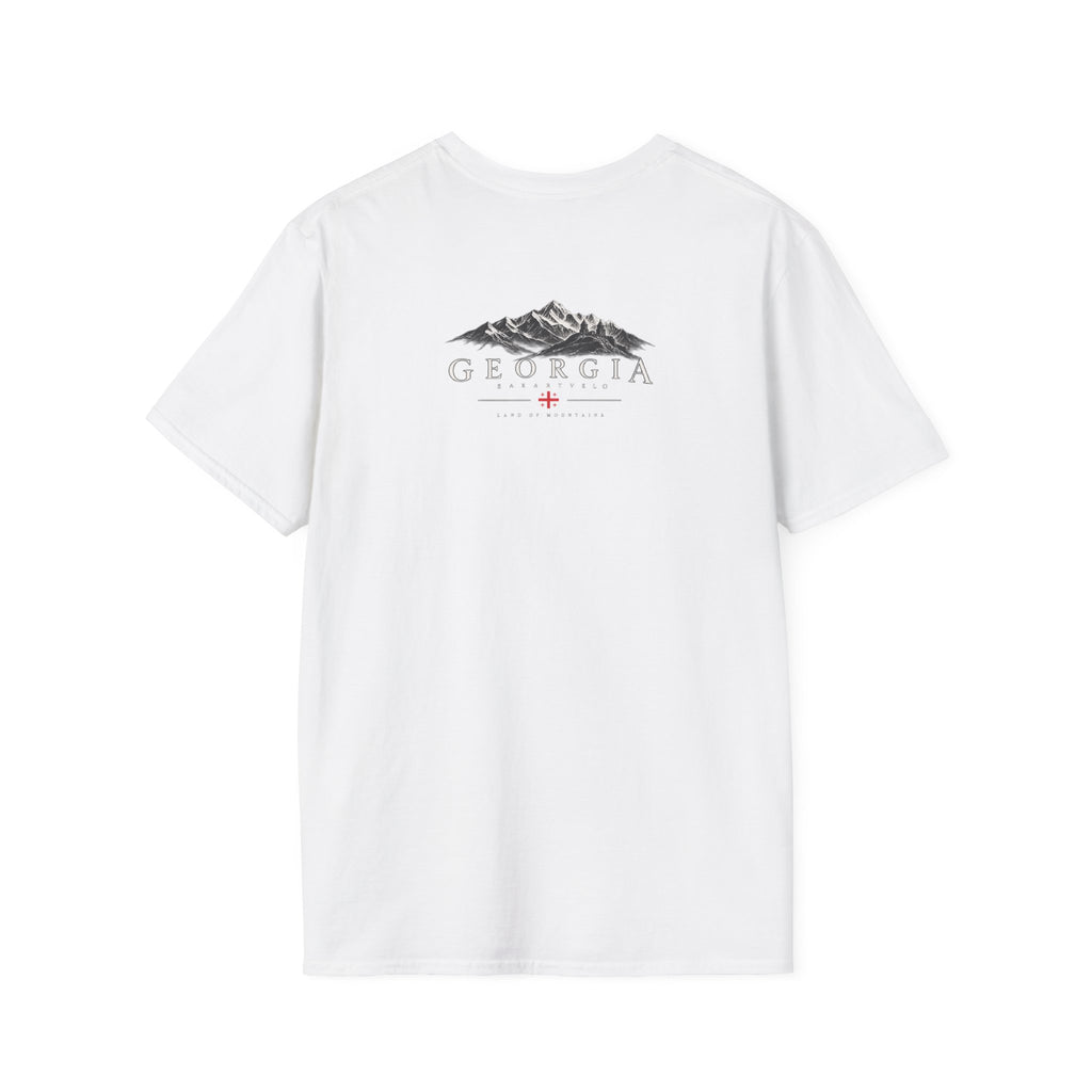 Georgia Mountain Graphic T-Shirt — Minimal Backprint & Chest Logo