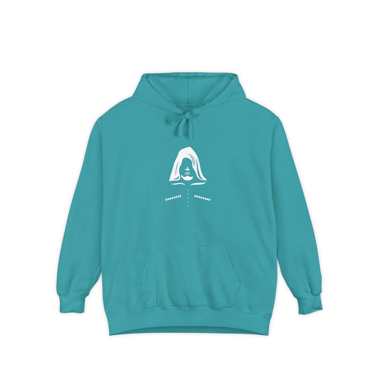 Minimal Hooded Figure Graphic