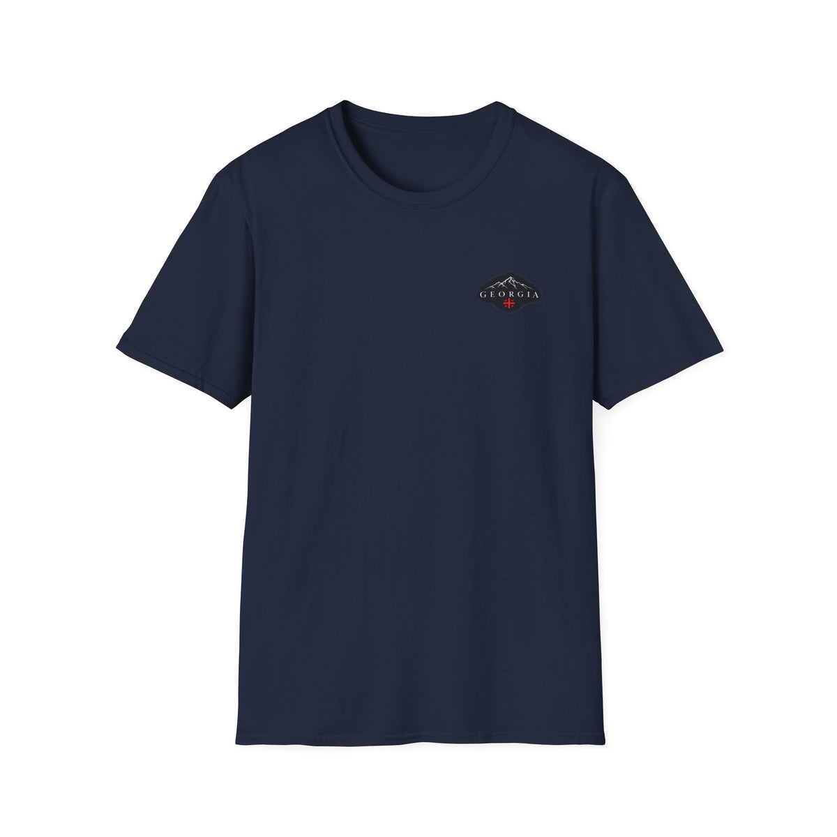 Georgia Mountain Graphic T-Shirt — Minimal Backprint & Chest Logo
