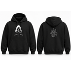 Minimal Hooded Figure Graphic