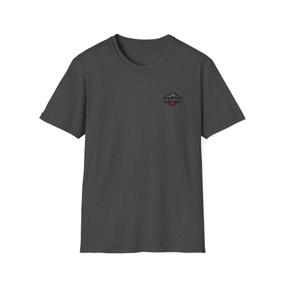 Georgia Mountain Graphic T-Shirt — Minimal Backprint & Chest Logo