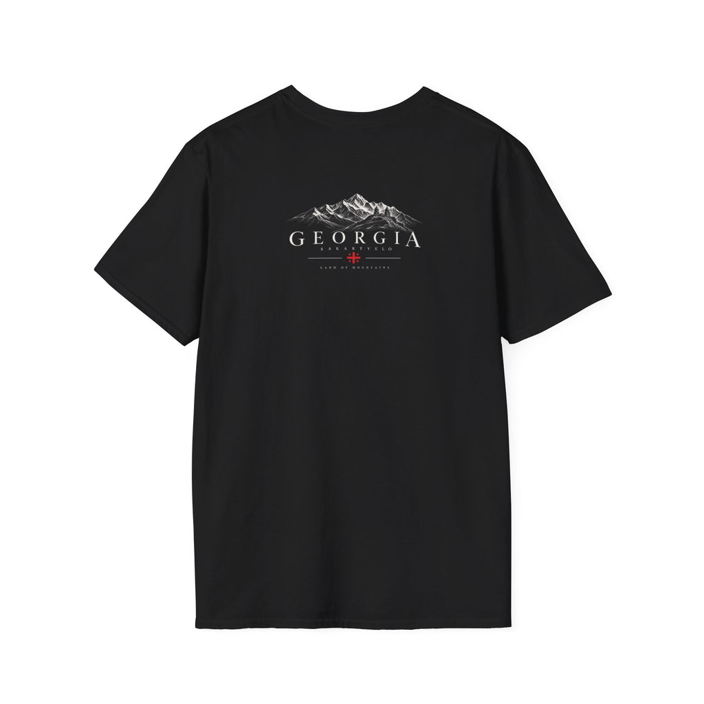 Georgia Mountain Graphic T-Shirt — Minimal Backprint & Chest Logo