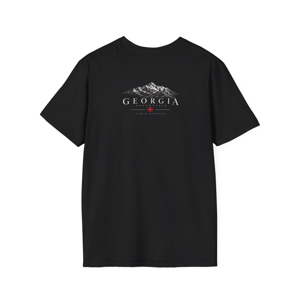 Georgia Mountain Graphic T-Shirt — Minimal Backprint & Chest Logo