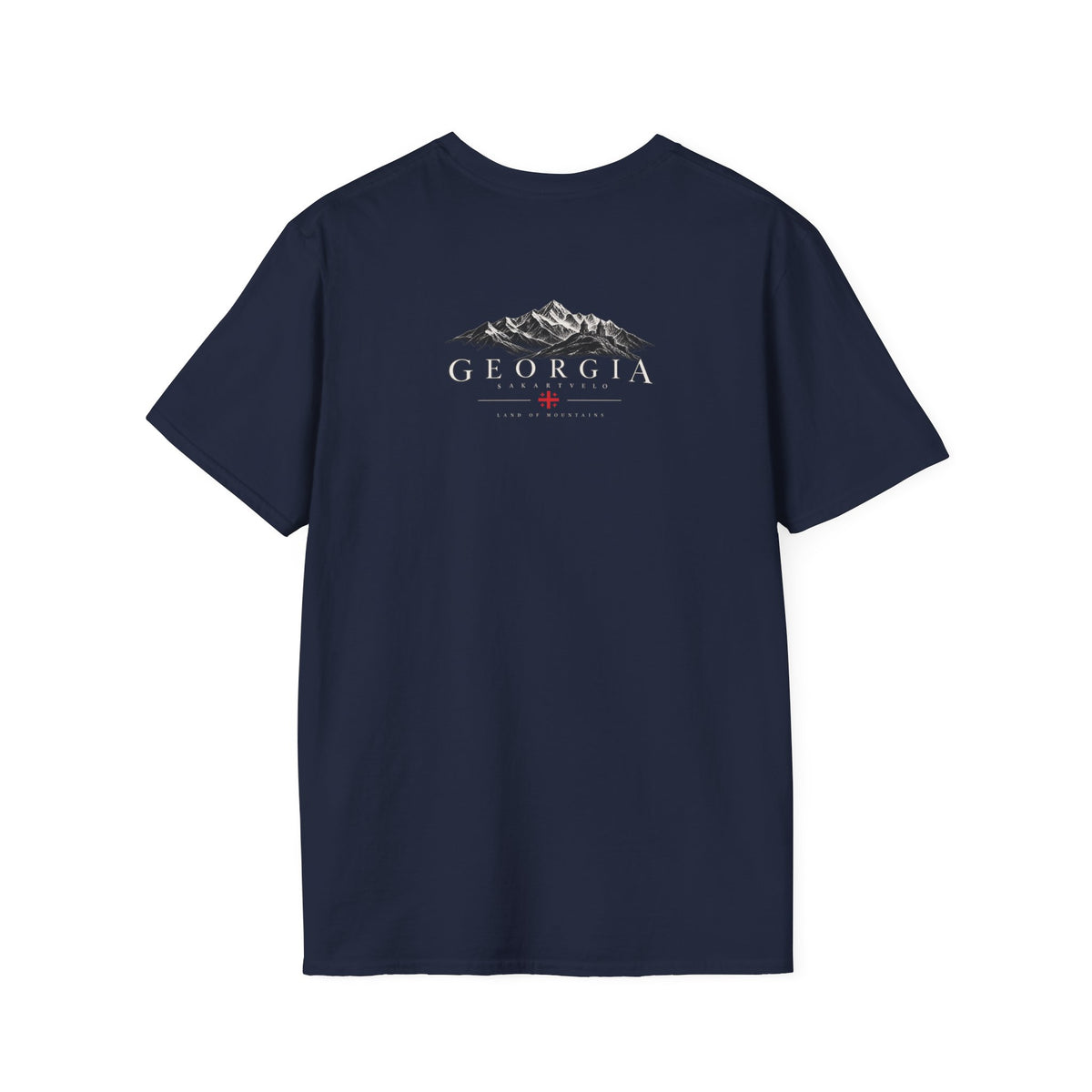 Georgia Mountain Graphic T-Shirt — Minimal Backprint & Chest Logo